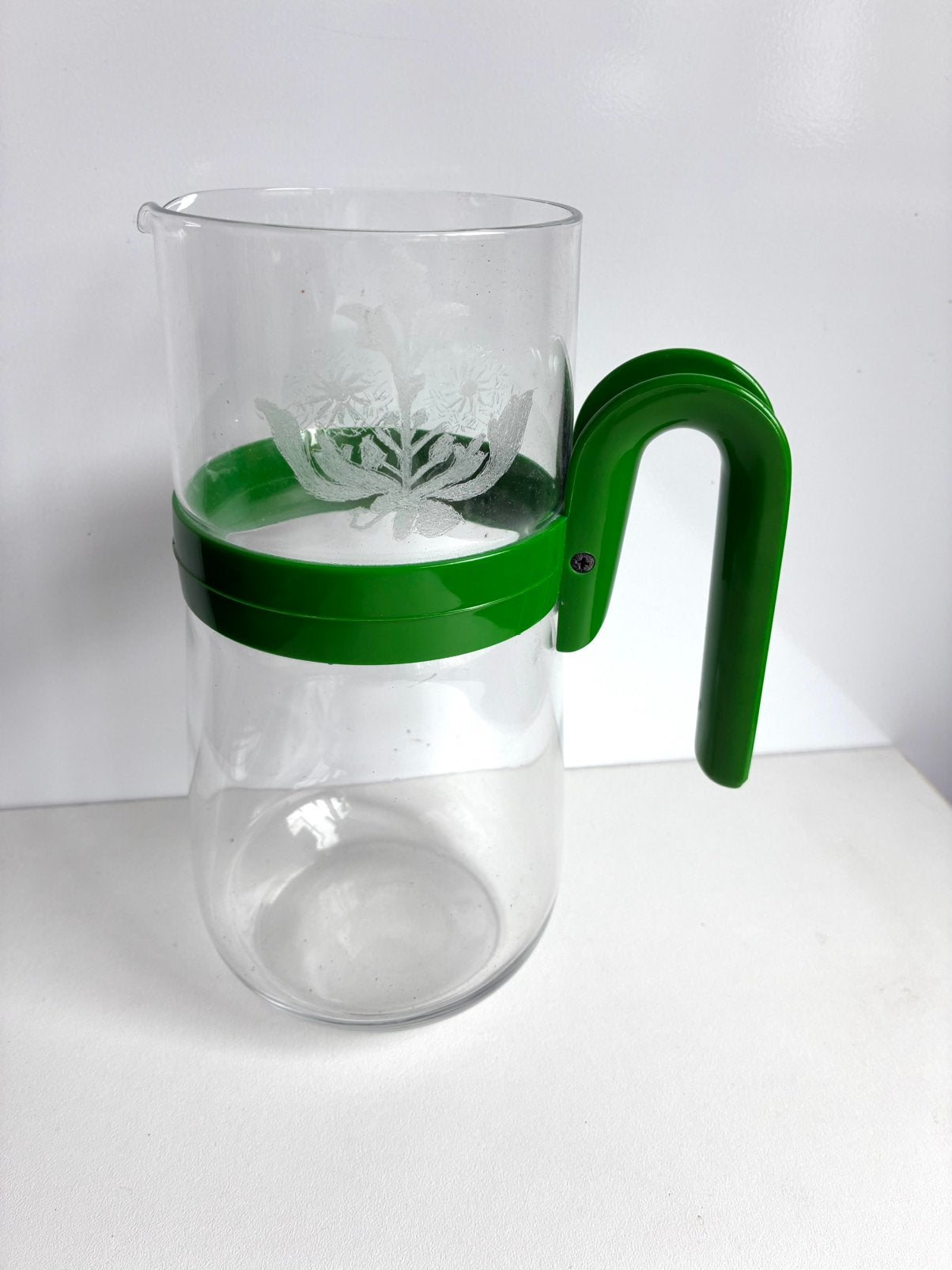 Prachtige vintage groene kan, Ophalen of Verzenden, Zo goed als nieuw