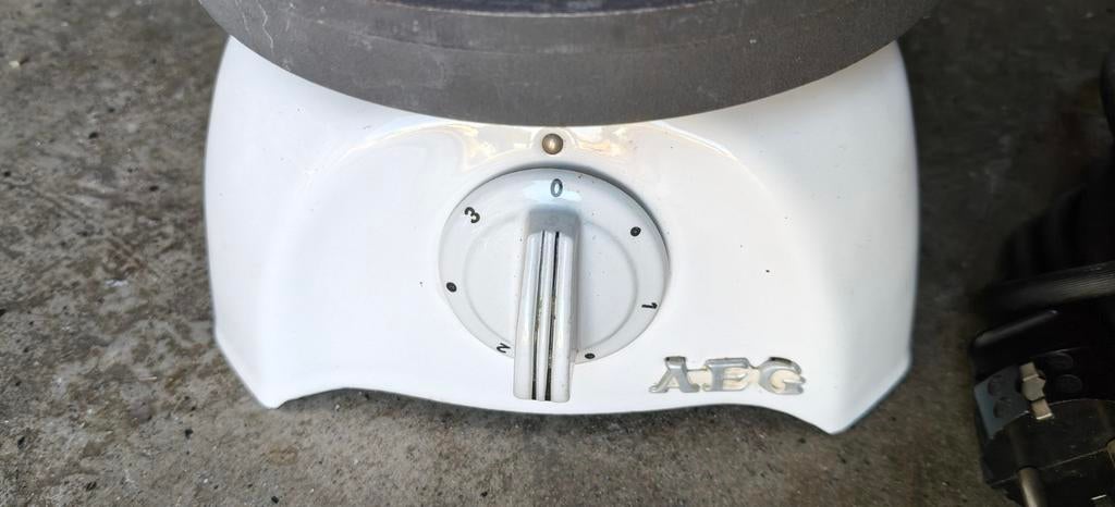 AEG vintage Retro Vrijstaande Elektrische Kookplaat - Wit, Witgoed en Apparatuur, Kookplaten, Gebruikt, 3 kookzones of minder