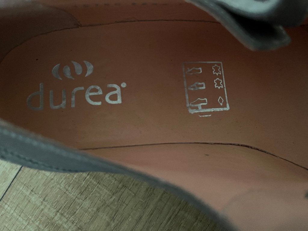 38 39 DUREA  zomerschoenen dames lage hak leren schoenen, Durea, Schoenen met lage hakken, Beige, Ophalen of Verzenden