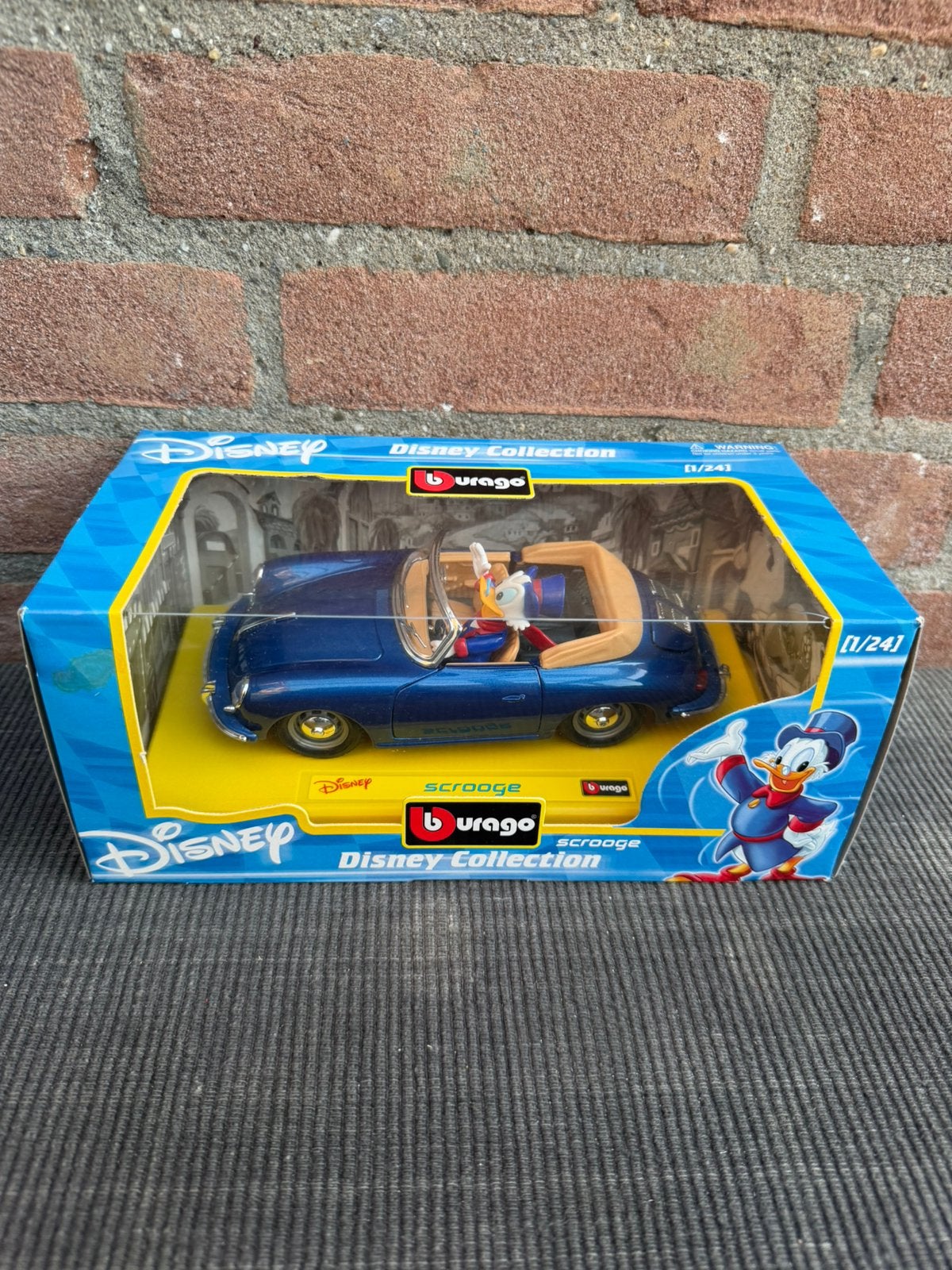 1:24 Disney Collection Porsche 356 Dagobert Duck, Ophalen of Verzenden, Nieuw, Auto, Bburago