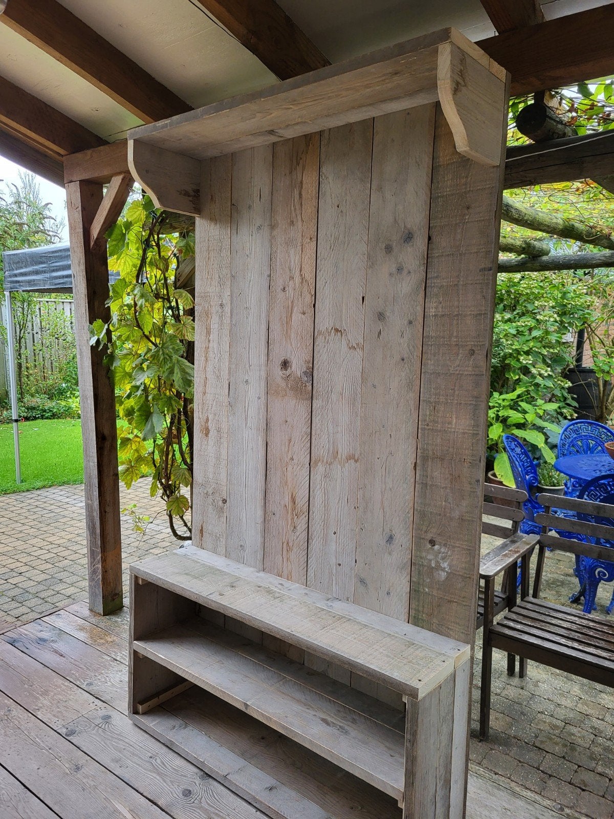 kapstok meubel steigerhout, 200 cm of meer, Nieuw, Hout, Ophalen