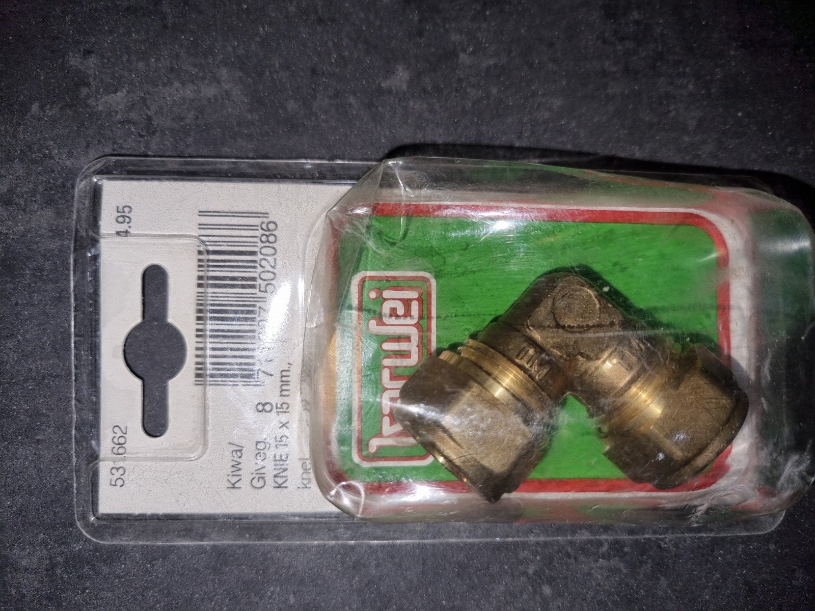 Knelkoppeling koper 15mm 3x sok + 1x knie + muurplaat.
Nieuw, Ophalen of Verzenden, Nieuw, Koper, Overige typen