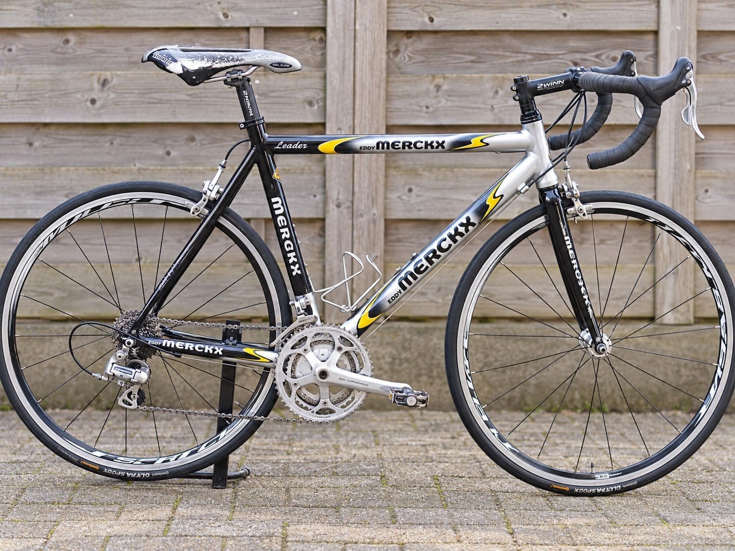 Eddy Merckx Leader racefiets - zilver, zwart, geel, Fietsen en Brommers, Ophalen