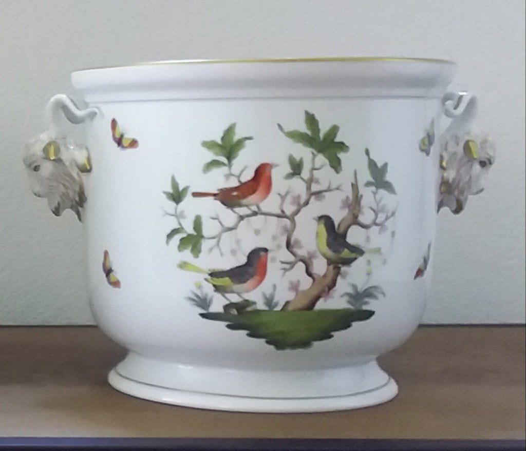Te koop herend porseleinen bloempot, Ophalen of Verzenden