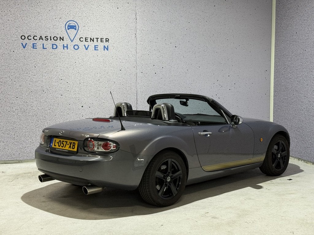 Mazda MX-5 1.8 Energy Cabriolet // LEDER // AIRCO // STOELVE, Achterwielaandrijving, Gebruikt, Zwart, 4 cilinders