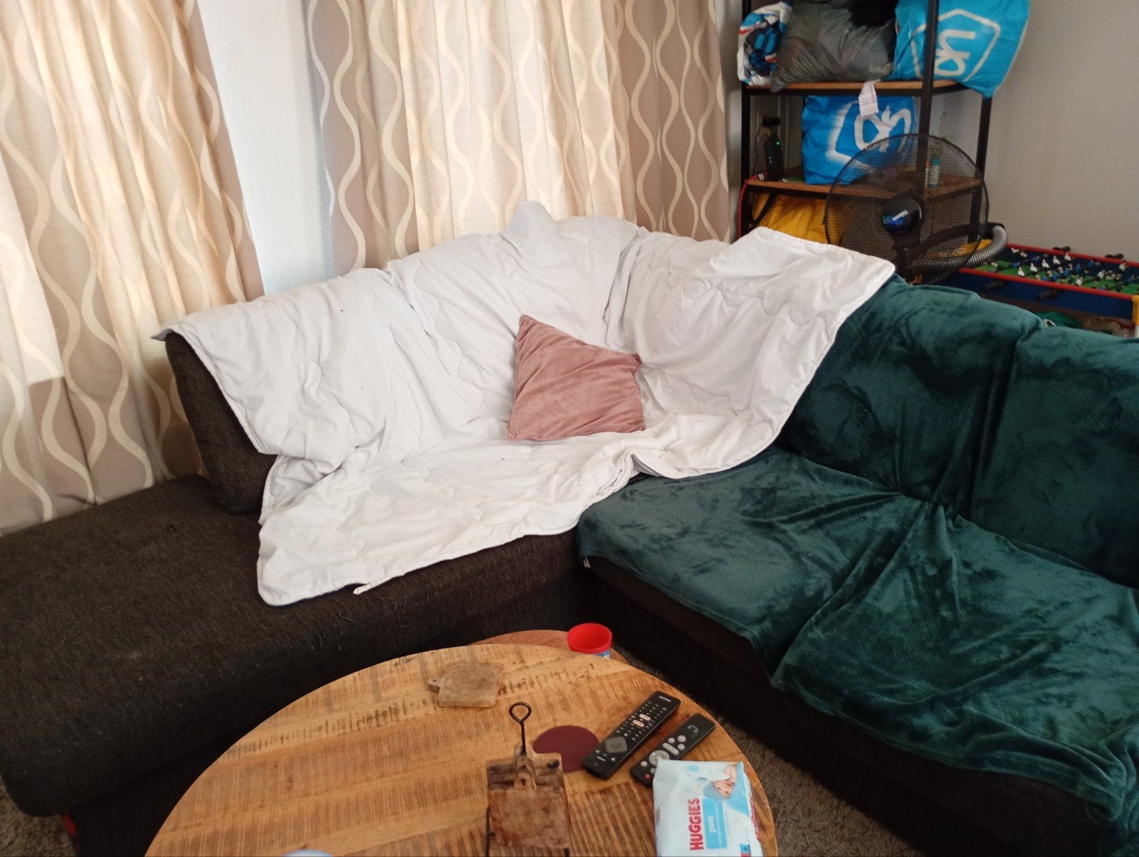 Comfortabele Hoekbank u vorm, Ophalen, Modern, Comfortabel, 250 tot 300 cm, Gebruikt