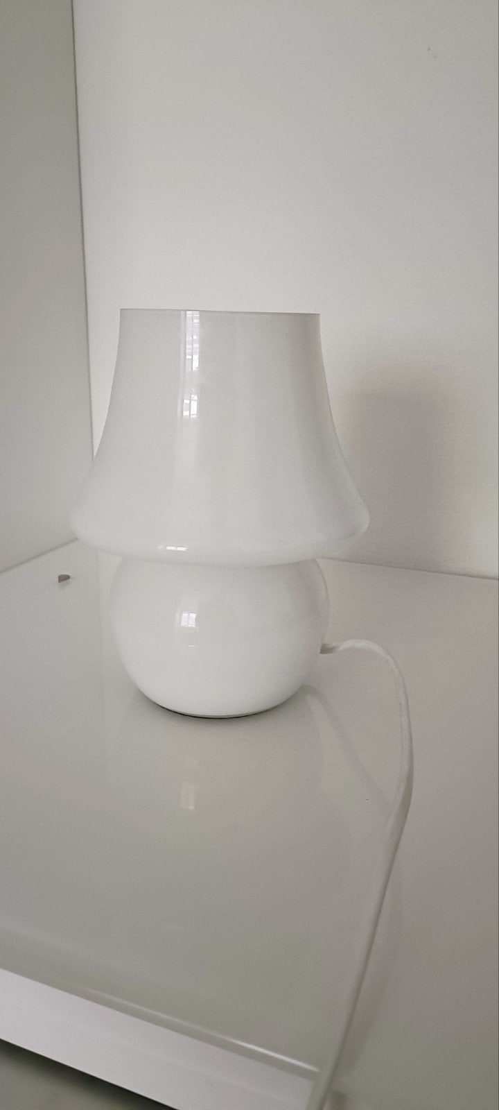 Sfeervol Vintage Paddenstoellampje - Zacht Warm Licht, Gebruikt, Vintage, Paddenstoellamp, Wit