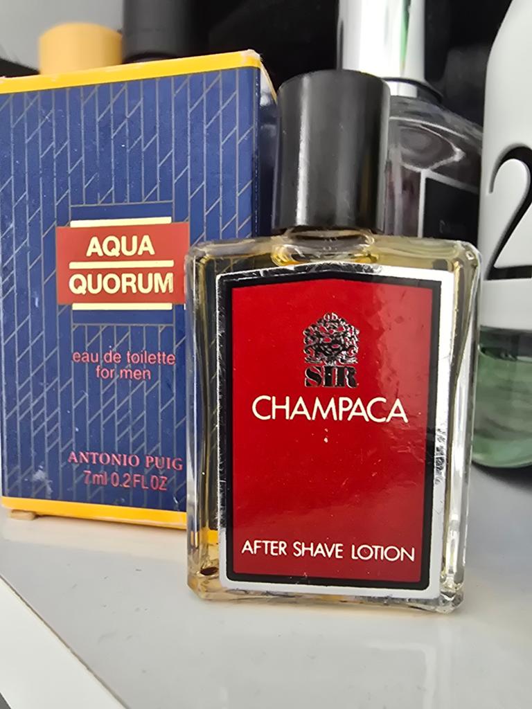 🕰️ Vintage Aqua Quorum en Sir Champaca After Shave, Ophalen of Verzenden