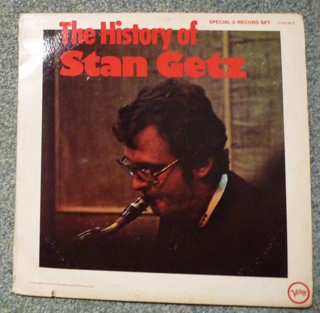 The History of Stan Getz (2lp), Cd's en Dvd's, Vinyl | Jazz en Blues, Ophalen of Verzenden, Gebruikt, 12 inch, Jazz