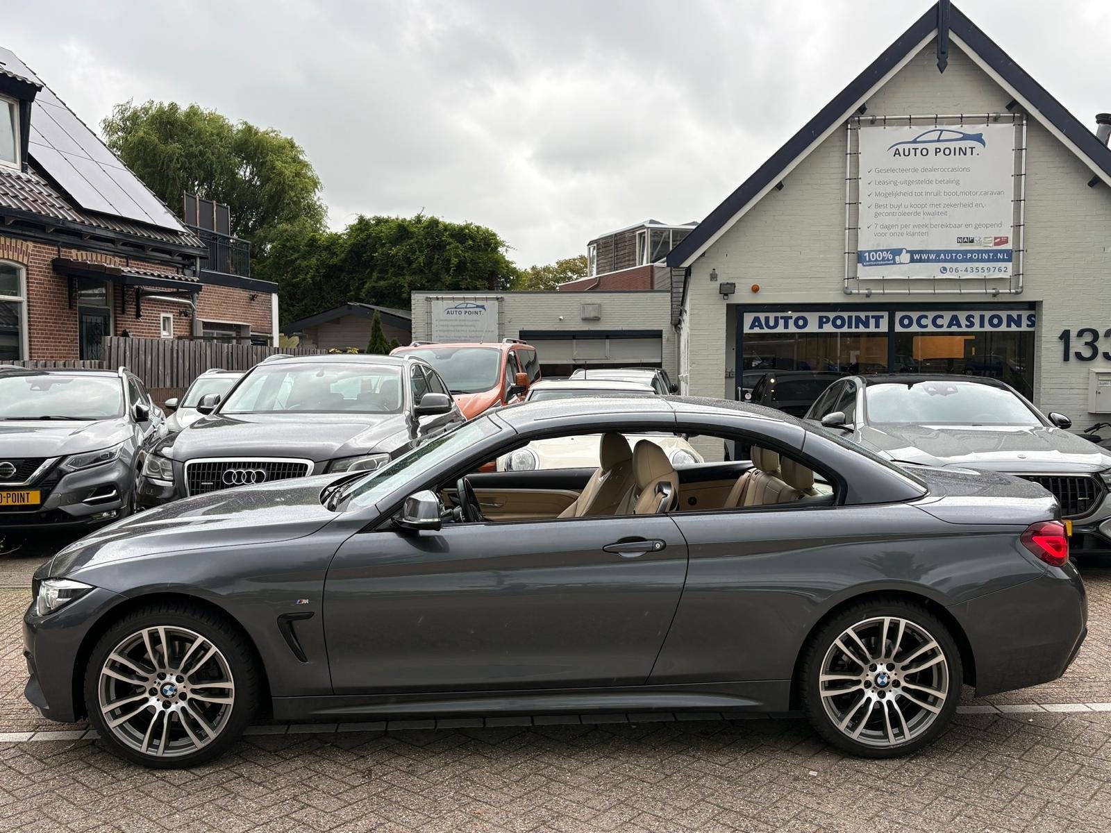 BMW 4-serie Cabrio 430i XDRIVE 250PK HARDTOP/HUD/AIRSCARF, Automaat, Gebruikt, 4 stoelen, Bedrijf