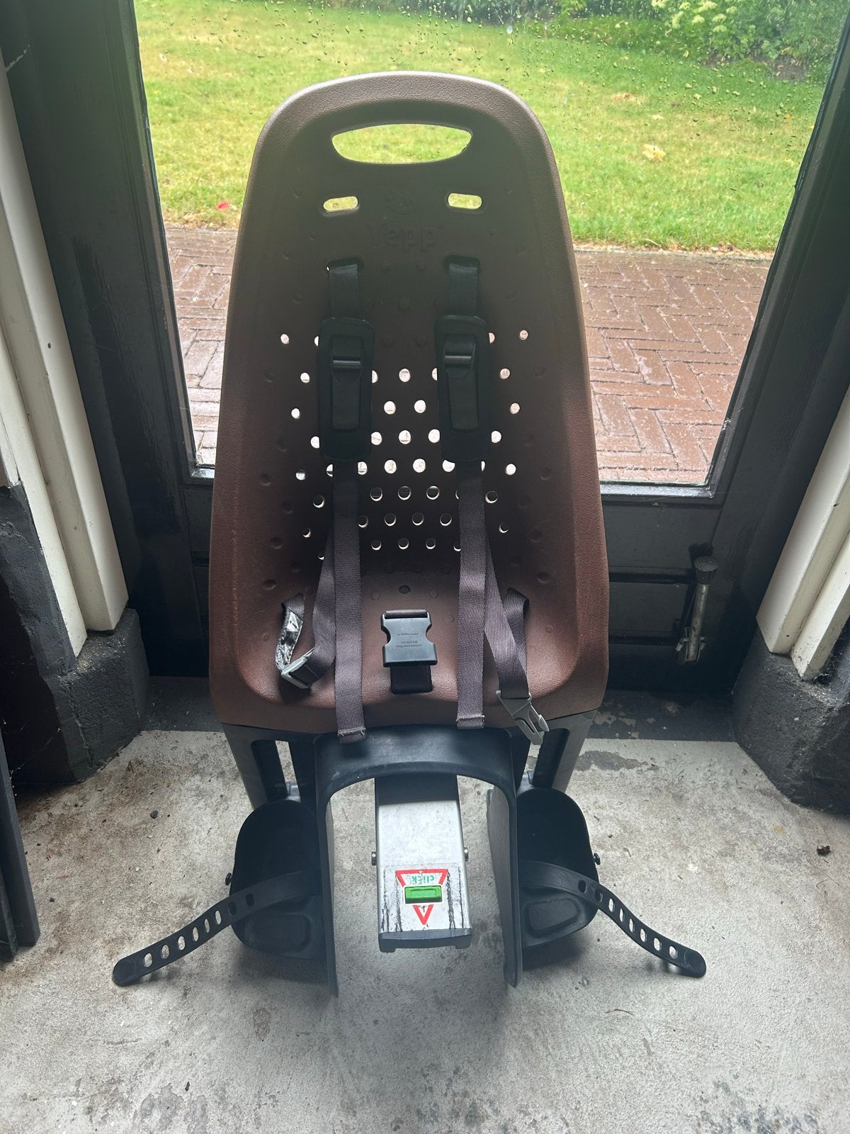 Yepp Achterzitje voor fiets - Bruin, Ophalen, Achterzitje, 9 t/m 36 kg, Gebruikt