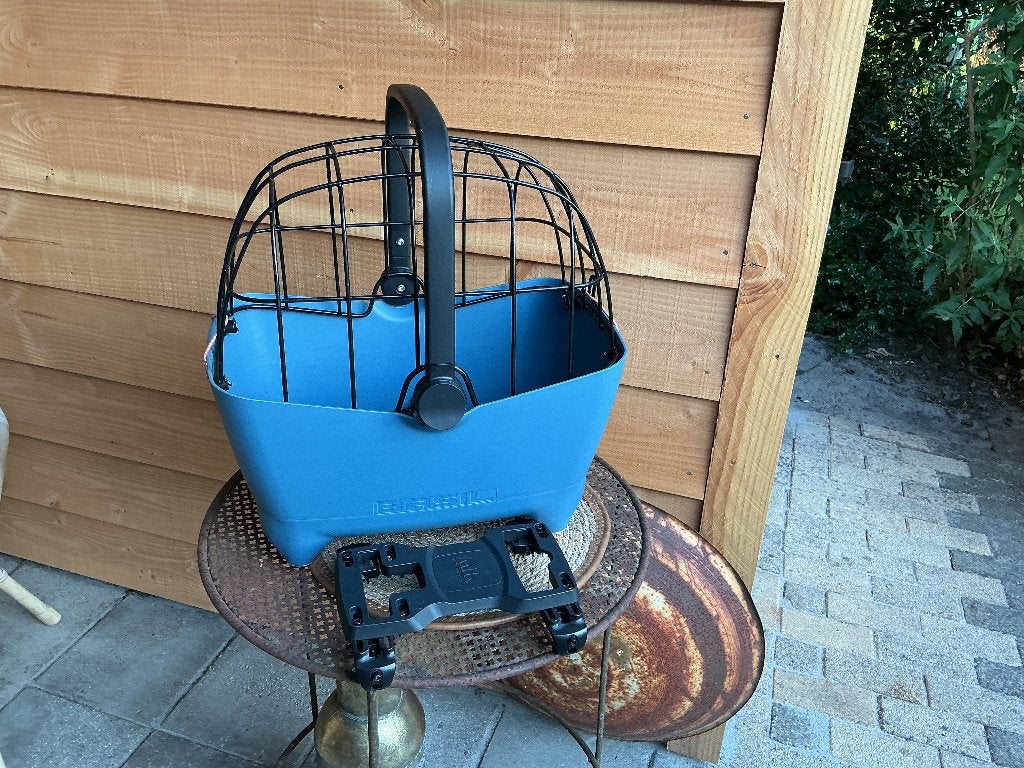 Fietsmand hond, Ophalen, Gebruikt, Fietsmand, Basil