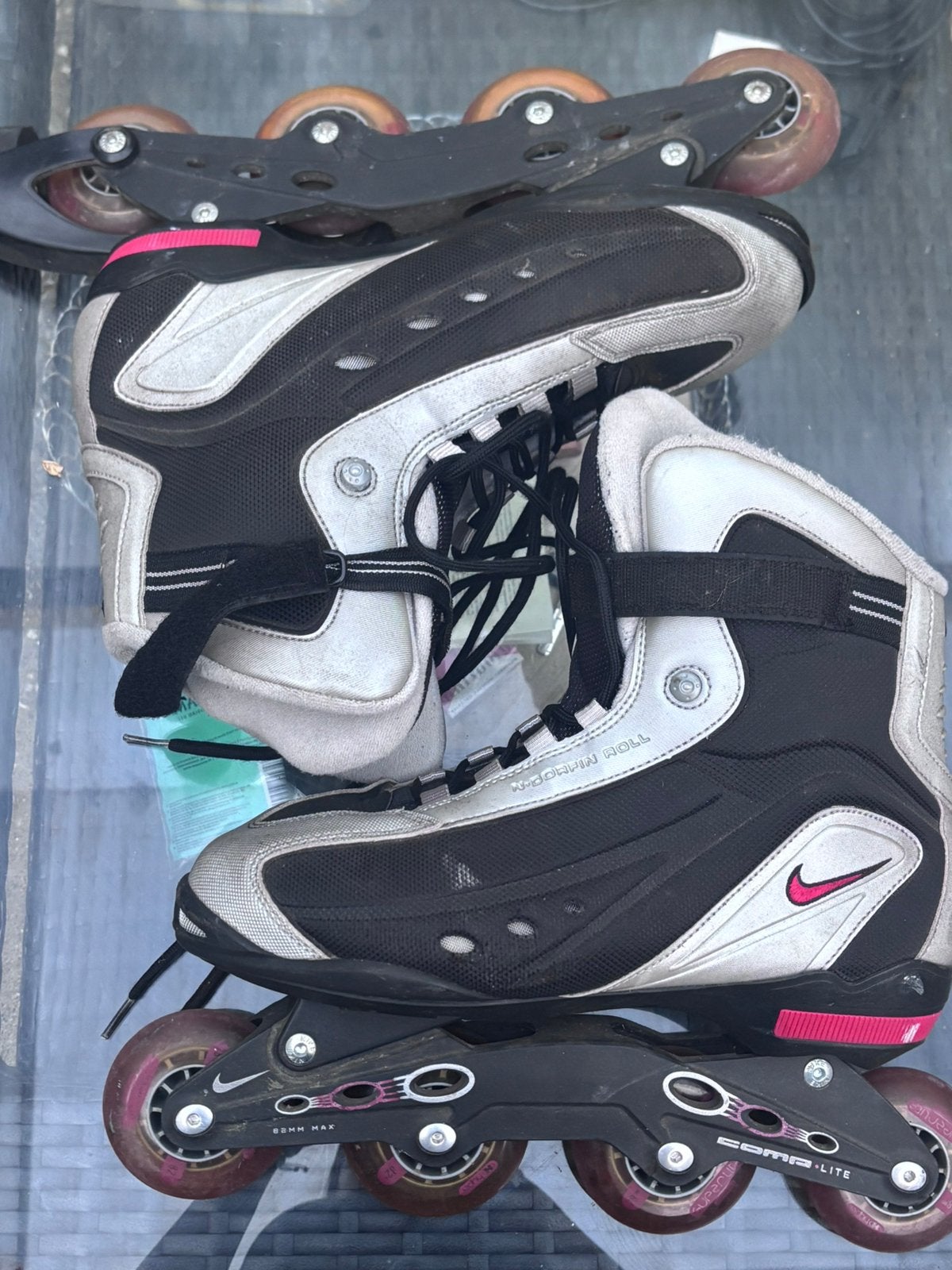 Nike inline skates in maat 45.5, Ophalen, Gebruikt