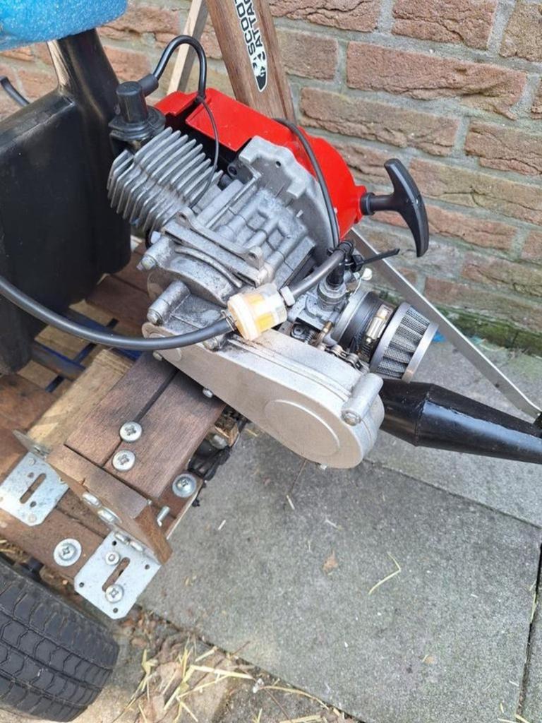 49cc 2 takt motorblok voor pitbike/minibike, Fietsen en Brommers, Minibikes, Midibikes en Pitbikes, Zo goed als nieuw, Overige typen