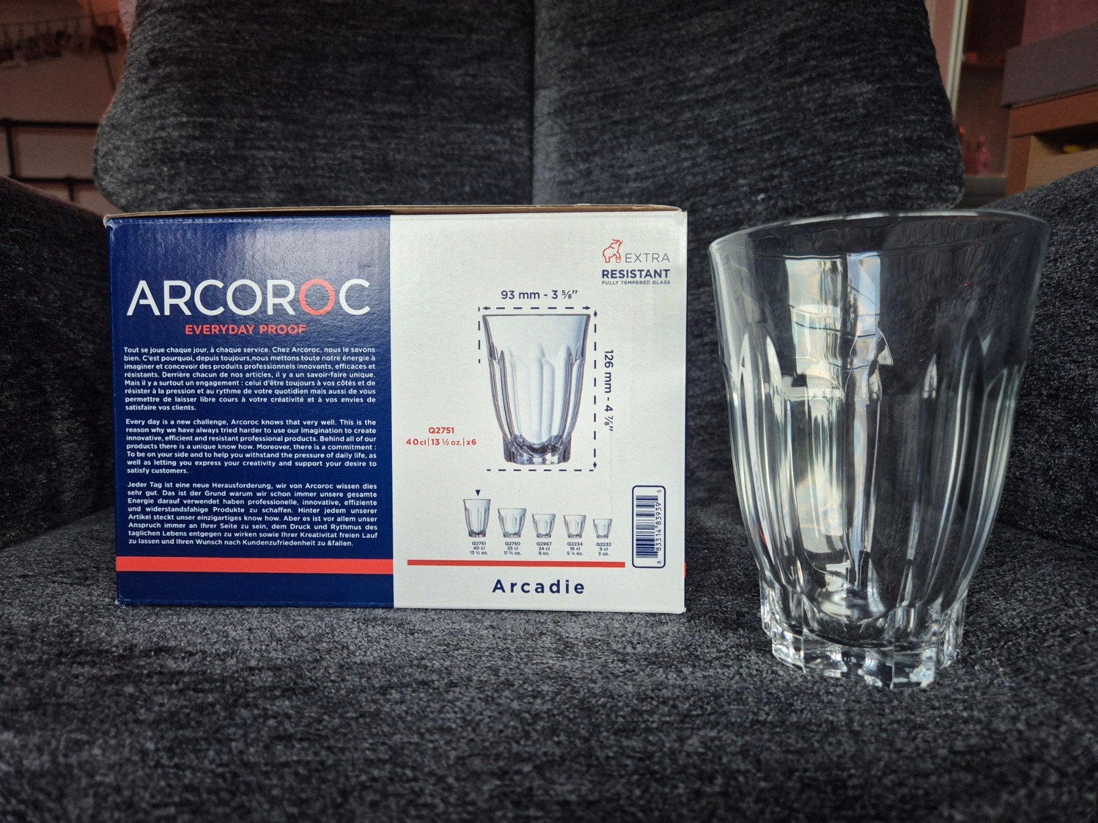 Arcoroc Arcadi glazen, Ophalen, Nieuw, Overige typen