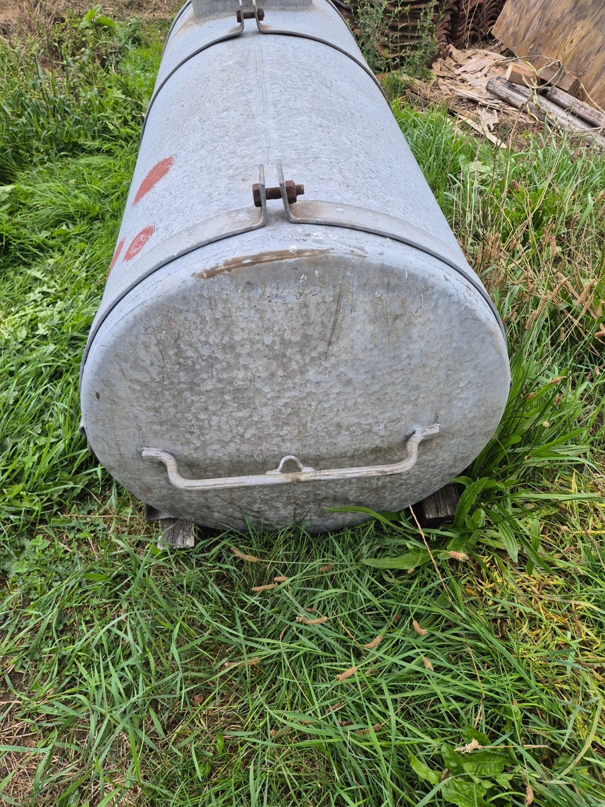 gegalvaniseerde oude giertank 500 liter., 150 liter of meer, Ophalen, Gebruikt, Metaal