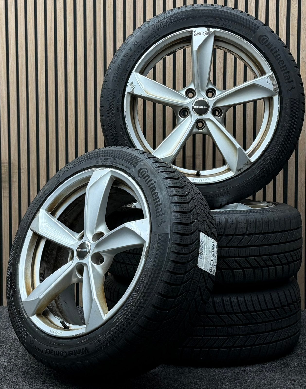 WINTER! 18 inch Borbet S - Volvo V60 S60 5x108 Continental, Auto-onderdelen, Banden en Velgen, Ophalen, 18 inch, ., Banden en Velgen