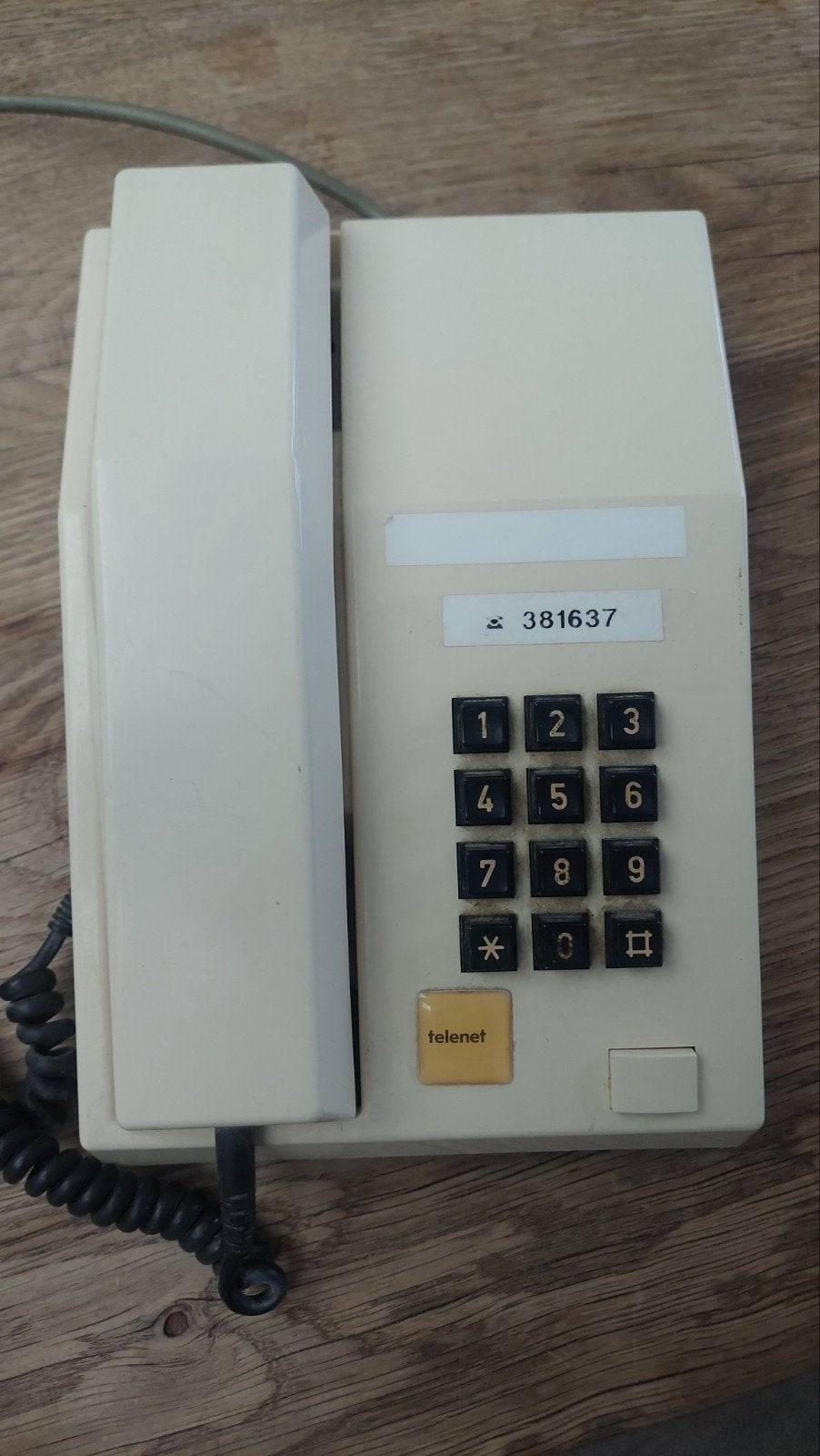 druktoets telefoon analoog, Belgische telefoon jaren 70 igs, Ophalen of Verzenden, Gebruikt
