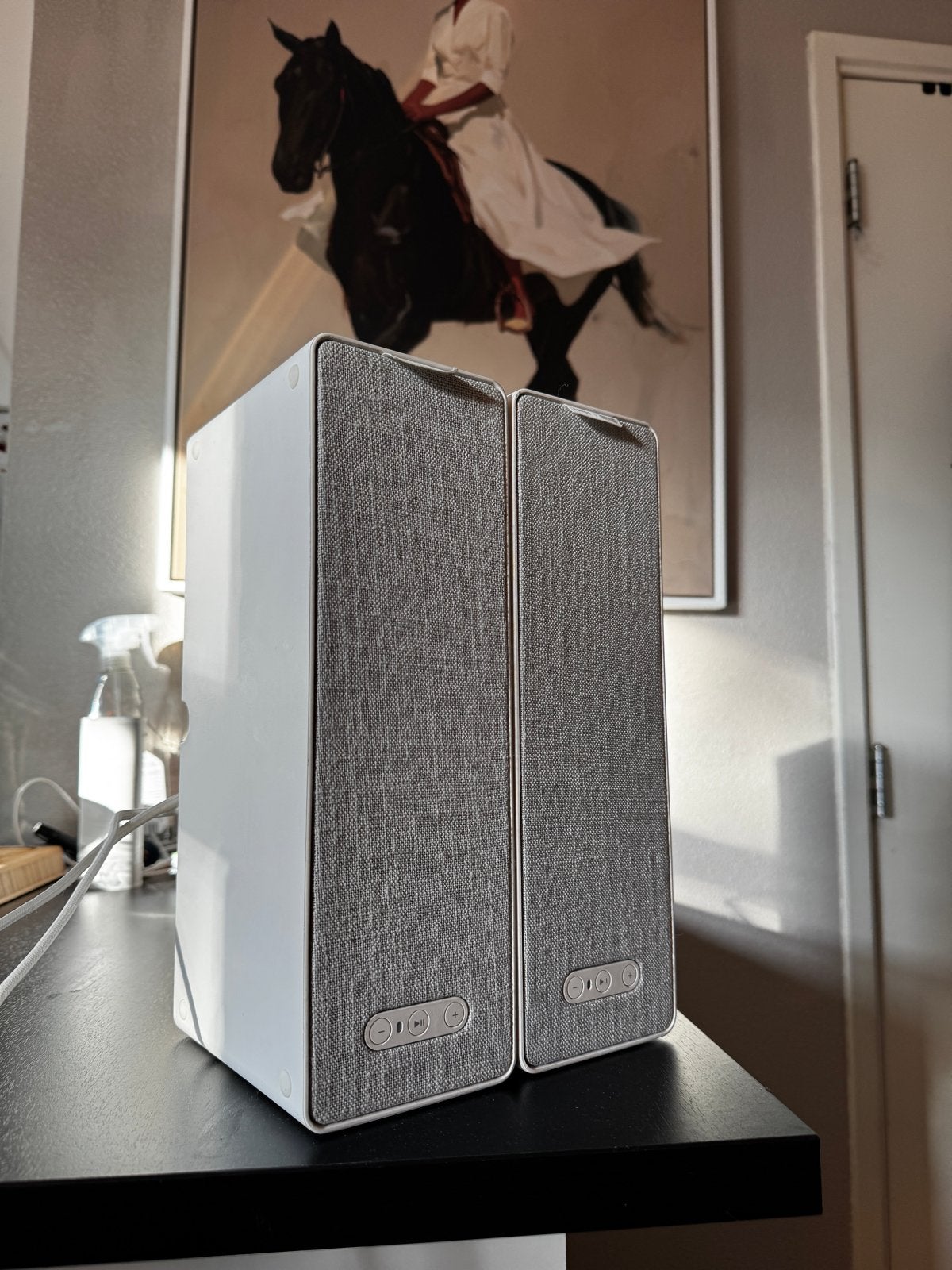 2x IKEA Symfonisk WiFi boekenplank speakers wit