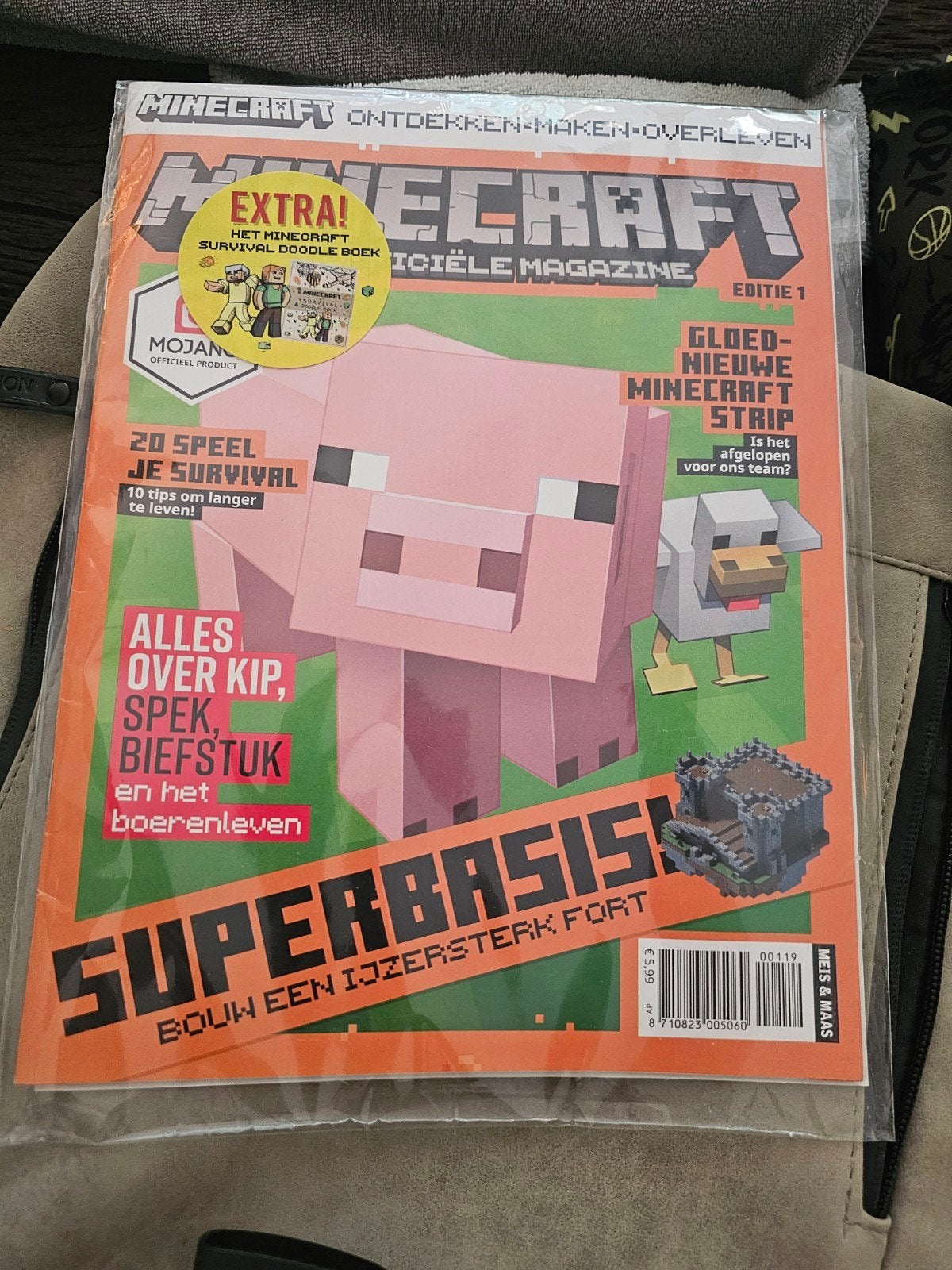 Minecraft - Officiele Magazine Editie 1 - Nieuw incl Doodle, Ophalen of Verzenden, 1980 tot heden, Nederland, Tijdschrift