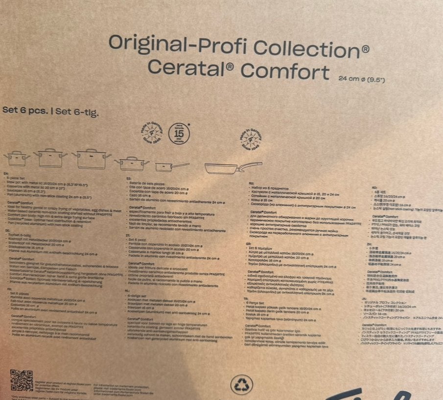 Fissler Original-Profi Collection Pannenset , 6-delig, Inductieplaat, Pannenset, Ophalen of Verzenden, Zo goed als nieuw