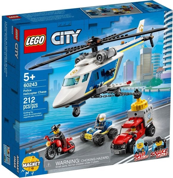 Lego City Police Helicopter Chase nr 60243, Lego, Lego, City, Lego