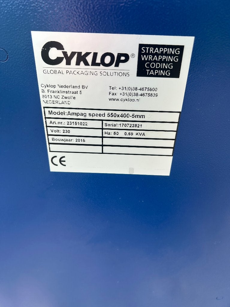 Cyklop Ampag Speed automatische omsnoeringsmachine, Ophalen of Verzenden, Zo goed als nieuw
