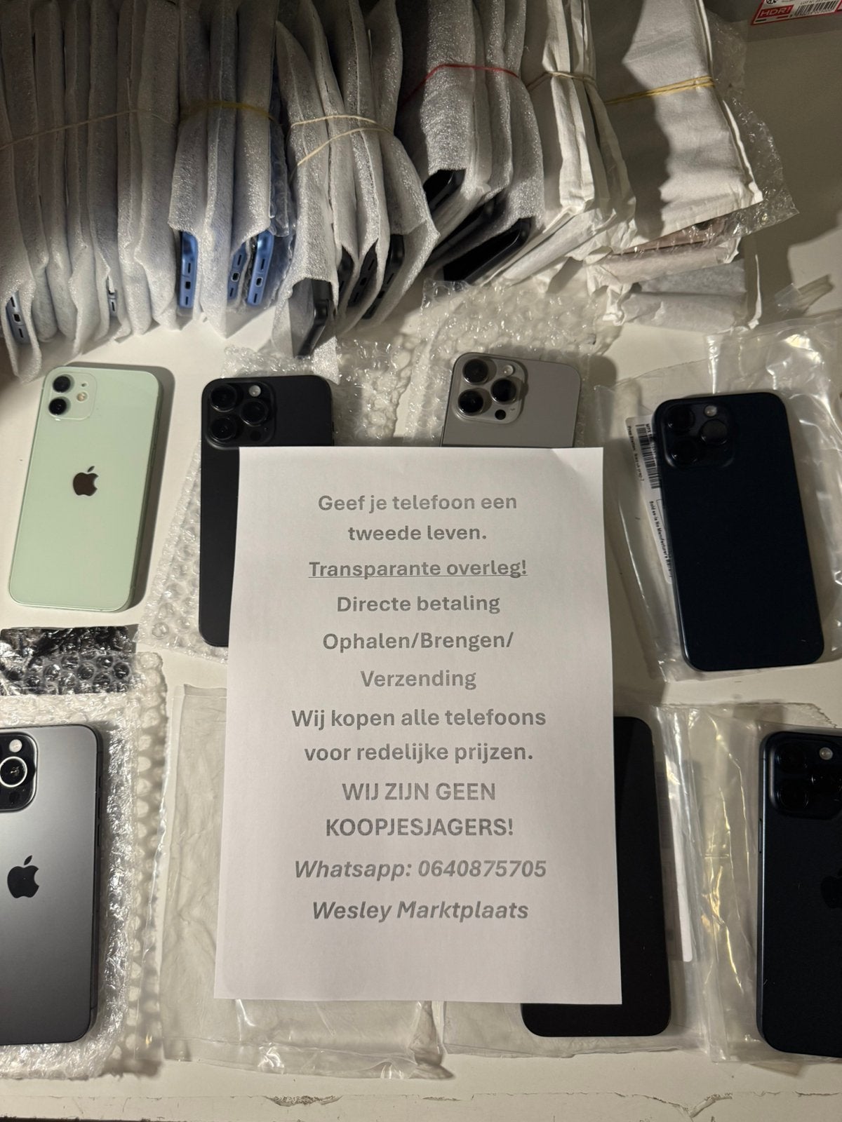Inkoop alle iPhones voor redelijke prijzen DIRECT GELD, Ophalen of Verzenden, Gebruikt, Zwart, 128 GB