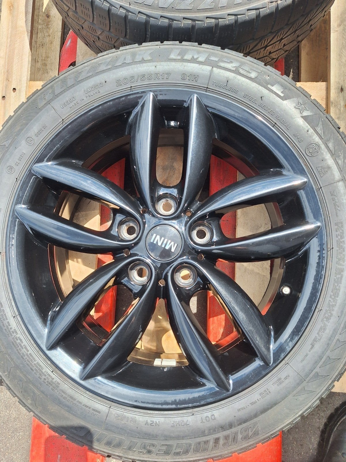 17 originele mini countryman r60 r61 Black velgenset, Ophalen of Verzenden