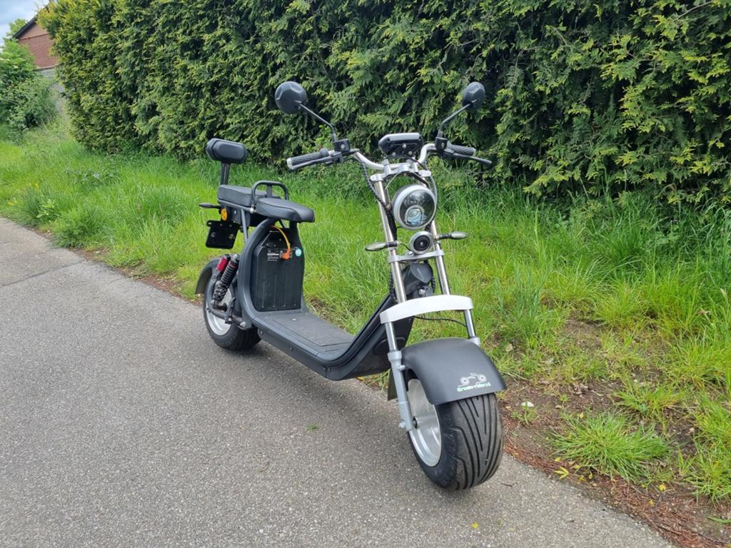 Te koop z.g.a.n E-chopper Green Rider 2022, Ophalen, Zo goed als nieuw