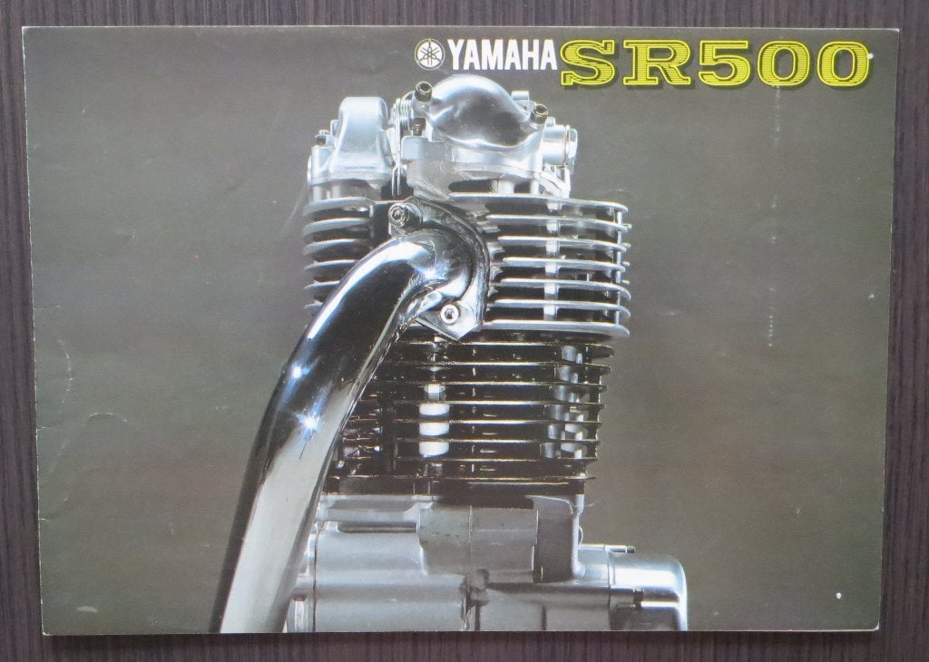 SanZiuページ ≥ Folder Yamaha SR 500 - 1978 - 4 blz (meertalig) — Handleidingen