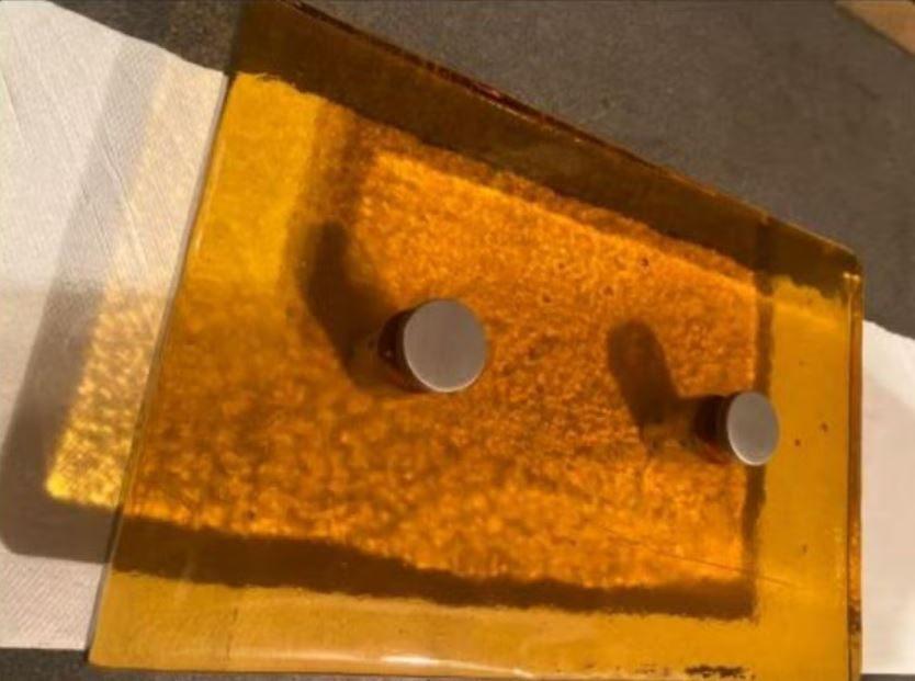 vintage deurgreep xl design glas mid-century, Ophalen, Huis en Inrichting