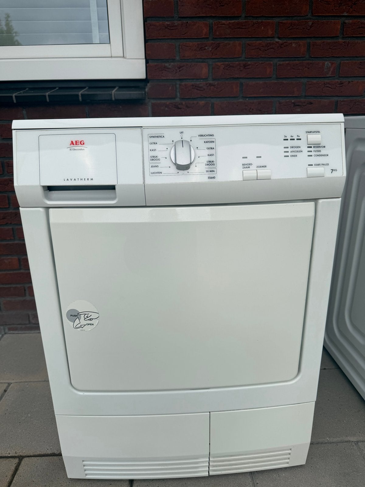 AEG Lavatherm 7KG Condensdroger - Goede Staat, Ophalen, Wolprogramma, 6 tot 8 kg, Gebruikt