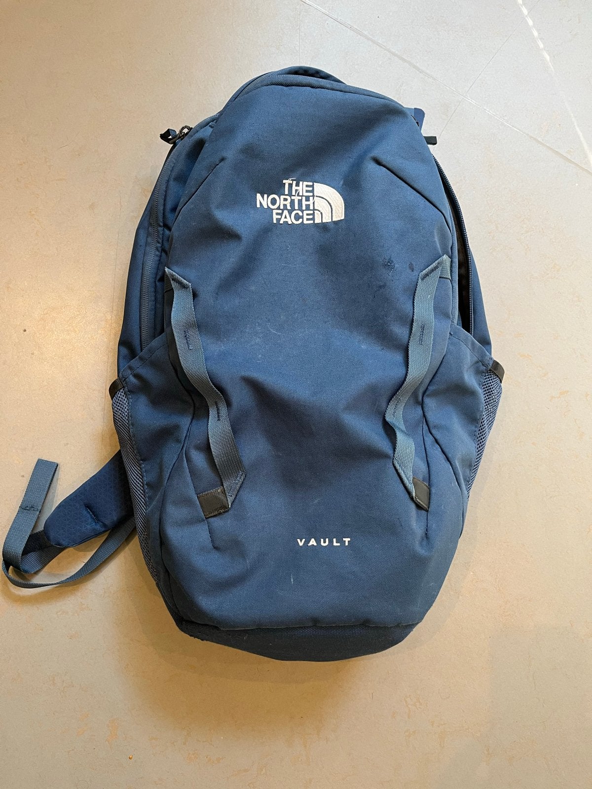 The North Face Vault Rugzak - Blauw, Gebruikt, 25 tot 40 cm, Ophalen of Verzenden, Overige merken