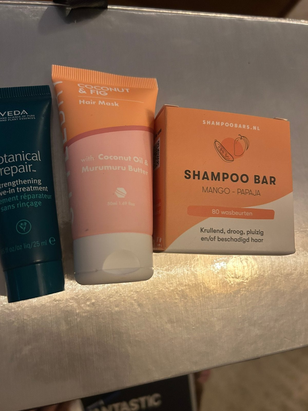 Setje haarverzorging hair mask/shampoo bar/leave-in, Verzenden, Nieuw
