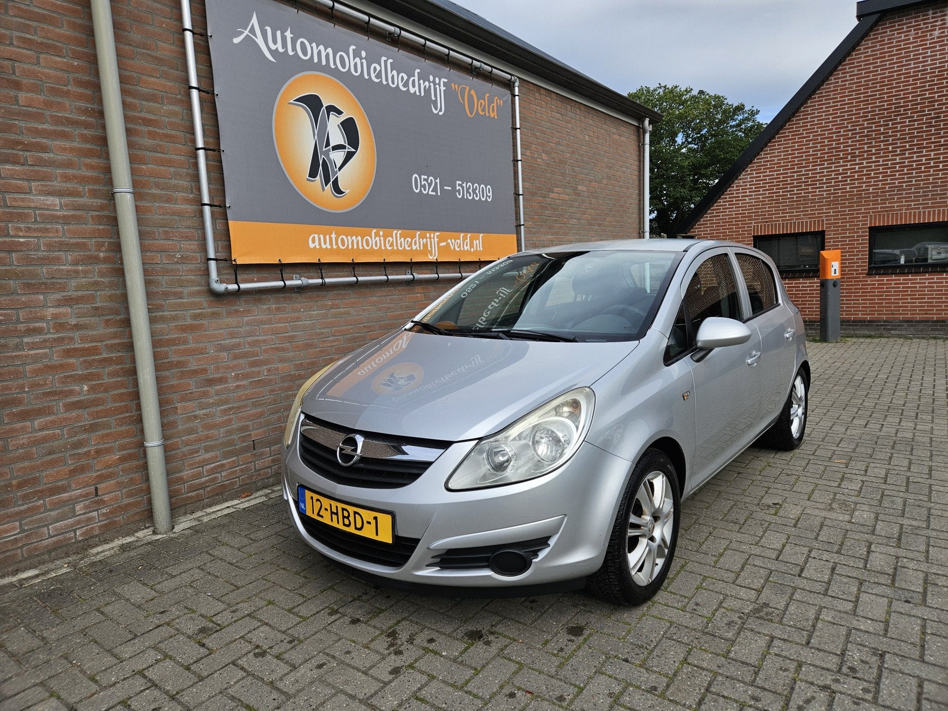 Opel Corsa 1.4-16V Business (bj 2008), Auto's, Voorwielaandrijving, Gebruikt, Zwart, 4 cilinders