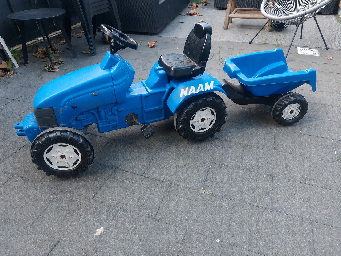 rollytoys traptractor + aanhanger + naam bedrukking, Ophalen, Gebruikt