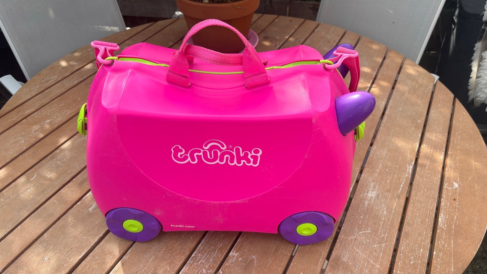 Trunki kinder koffer roze, Ophalen, Gebruikt