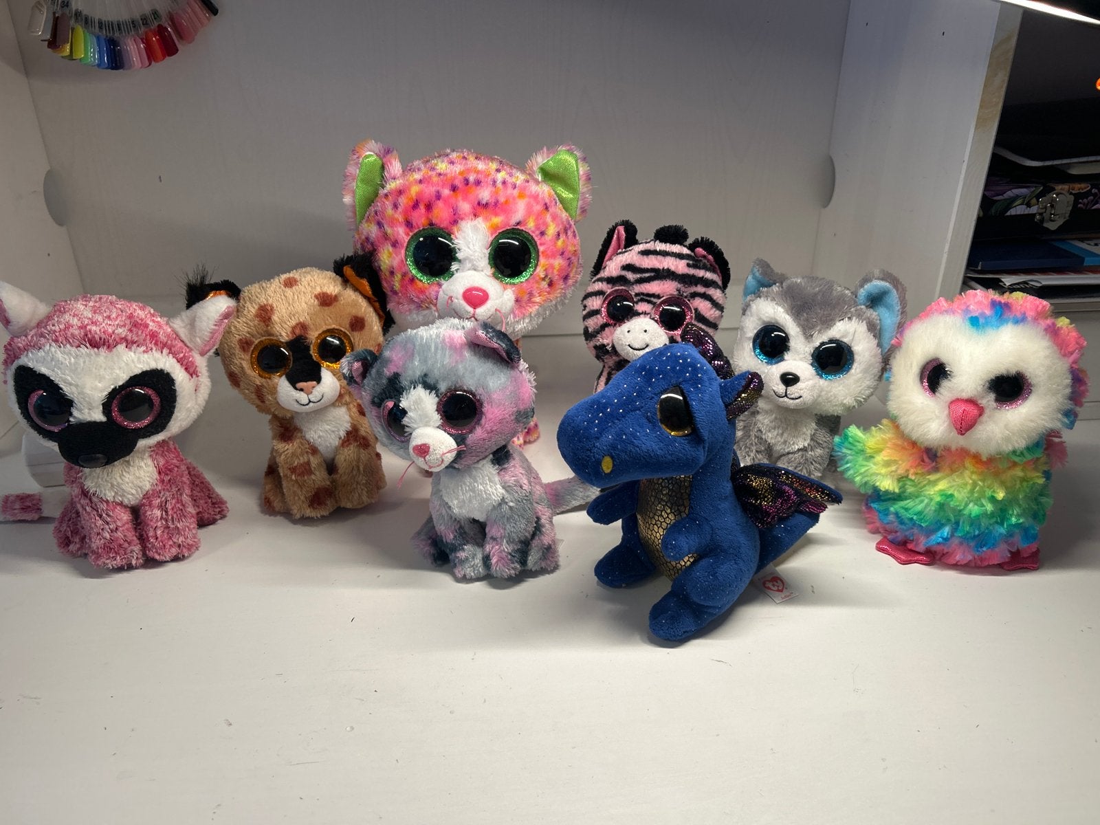 Ty Beanie Boos Knuffels - Diverse Dieren, Gebruikt, Dinosaurus, Ophalen of Verzenden, Meerkleurig