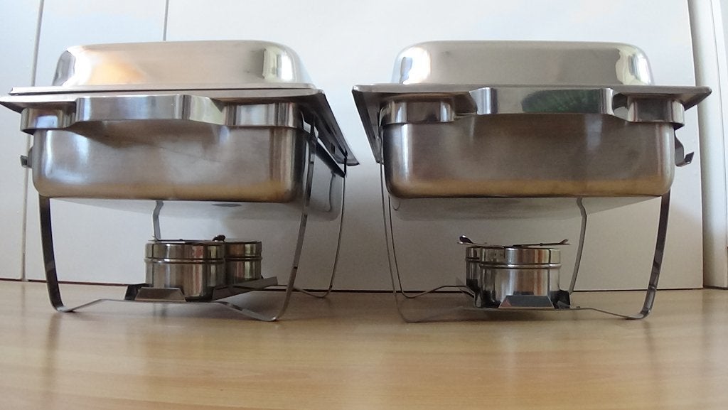 chafing dish, Ophalen, Gebruikt, Metaal