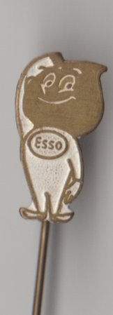 Esso wit metaal vintage, Verzamelen, Verzenden, Zo goed als nieuw, Overige onderwerpen
