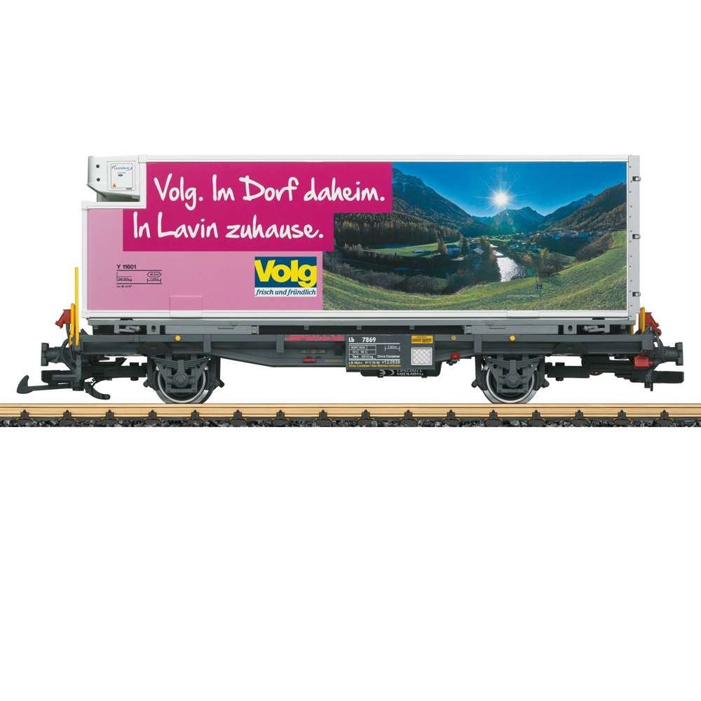 LGB 46896 G Containerwagen RhB Volg - G-schaal - Nieuw, Hobby en Vrije tijd, Modeltreinen | Overige schalen, Gelijkstroom, Stuttgarter Straße 55-57 D-73033 Göppingen Baden-Württemberg