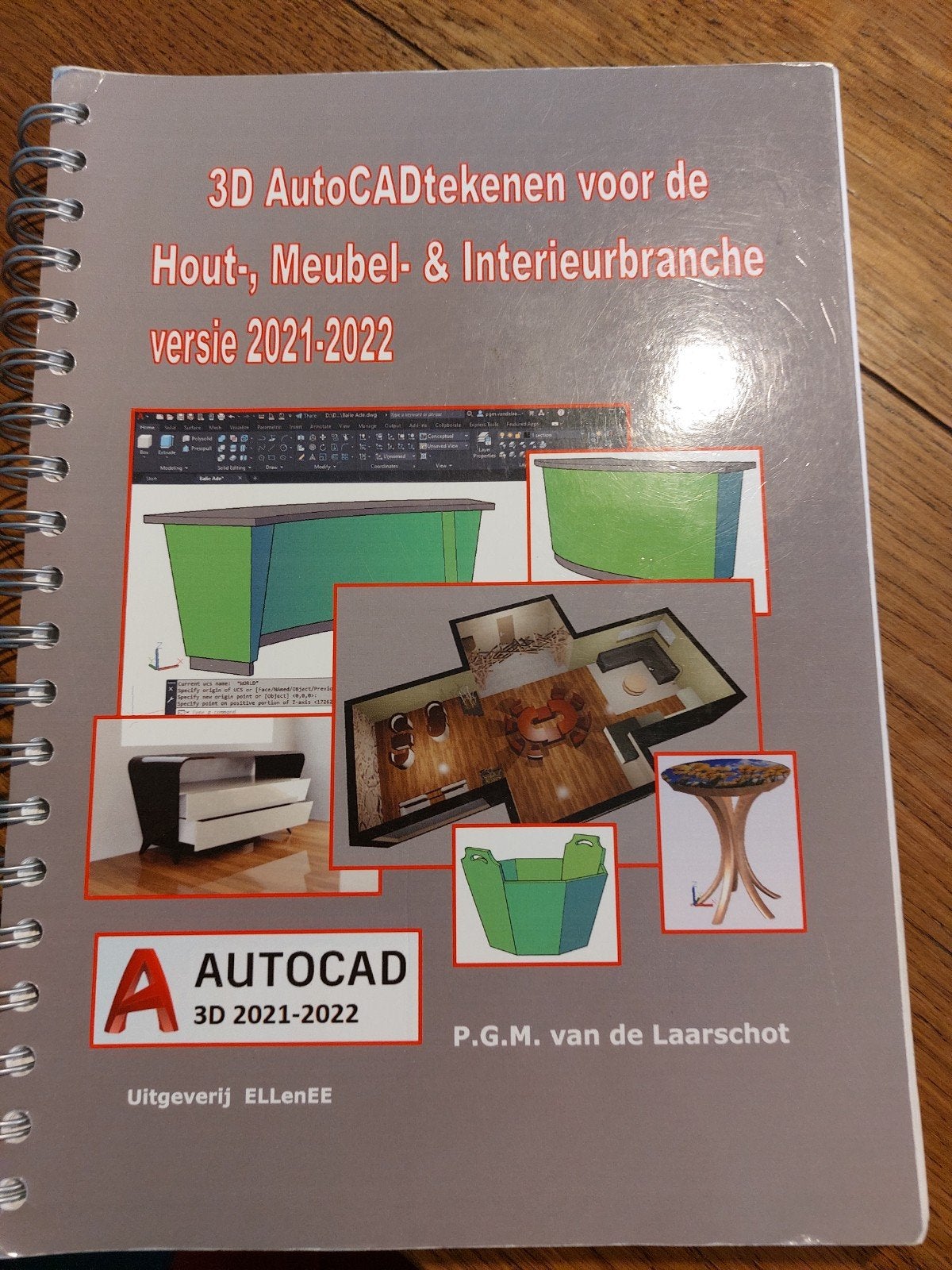 3D AutoCADtekenen Hout- Meubel- & Interieurbranche 2021-2022, Ophalen of Verzenden, Zo goed als nieuw, MBO, P.G.M. van de Laarschot