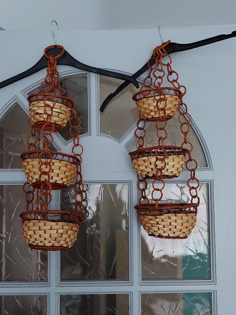 Hangmandjes klein 3 delig Nieuw (2 stuks), Ophalen of Verzenden, Nieuw, Rond, Minder dan 30 cm