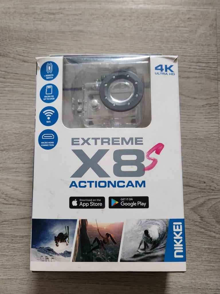 Nikkei Extreme X8s Actioncam 4K Ultra HD, Audio, Tv en Foto, Actiecamera's, Gebruikt, Overige merken, Ophalen of Verzenden