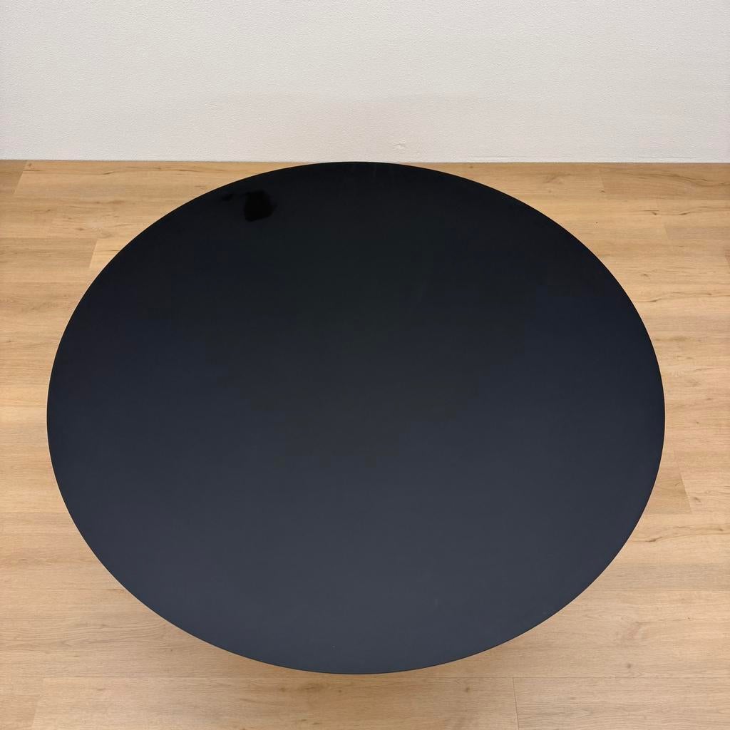 Ronde eettafel Fenix Nero Ingo 120&125cm - Direct Leverbaar, Rond, Ophalen of Verzenden, Zo goed als nieuw, Info@betaalbaar-design.nl