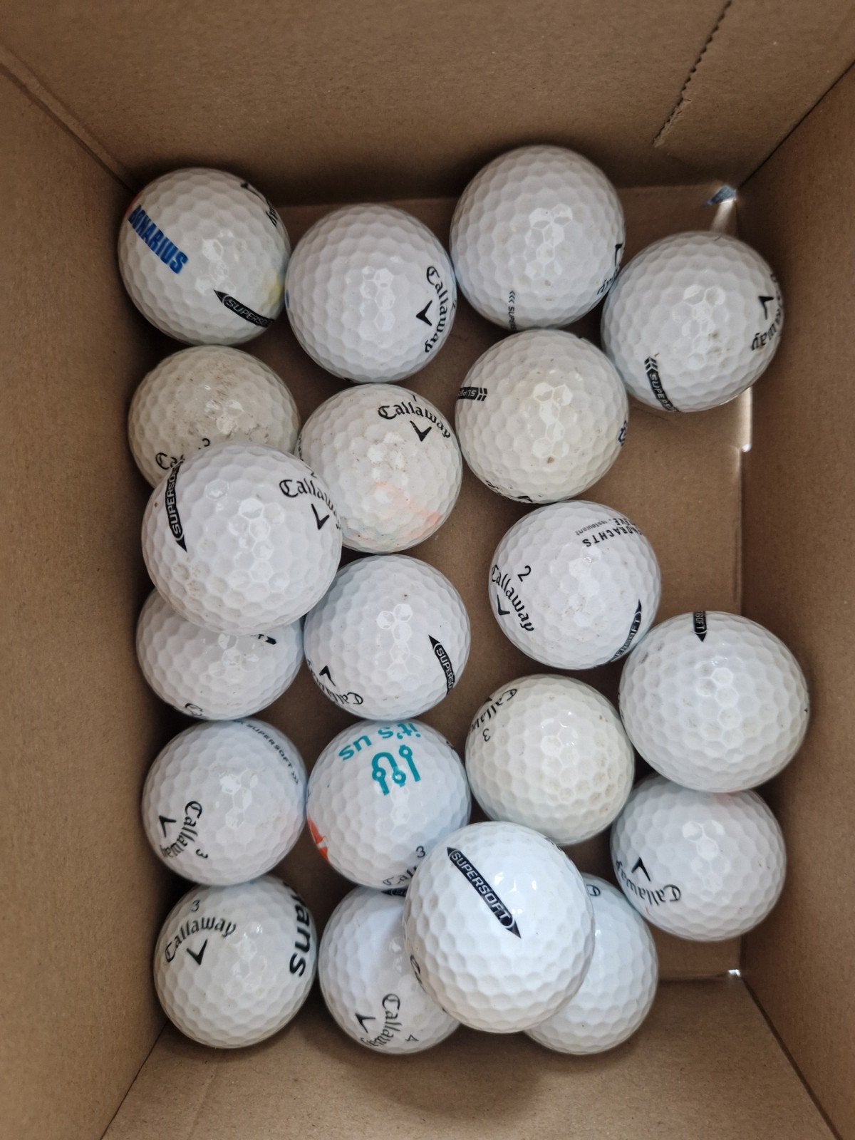 20 Callaway SuperSoft golfballen, Ophalen of Verzenden, Bal(len), Callaway