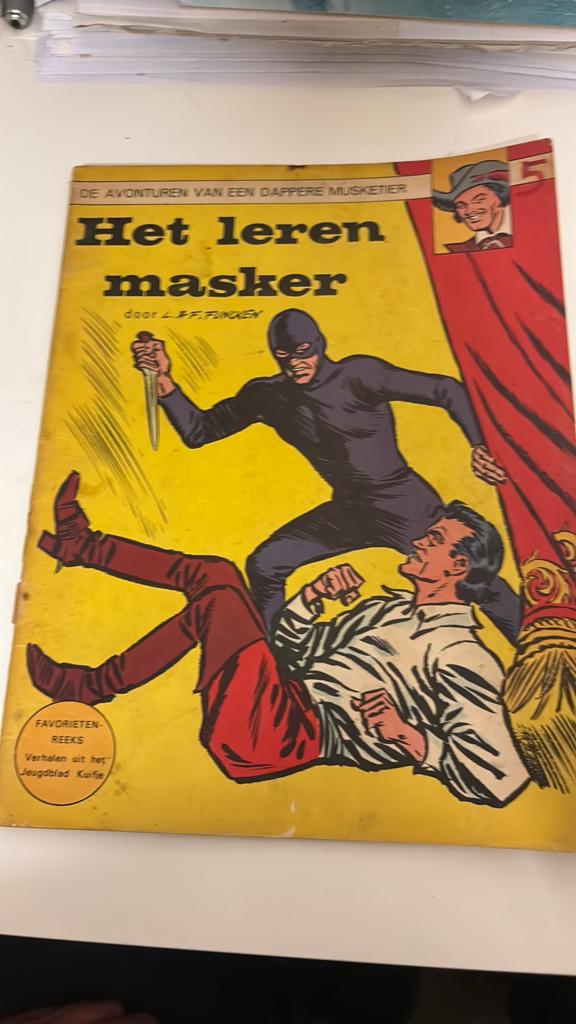 Het Leren Masker - De Avonturen van een Dappere Musketier, Boeken, Stripboeken, Eén stripboek, Ophalen of Verzenden, Gelezen