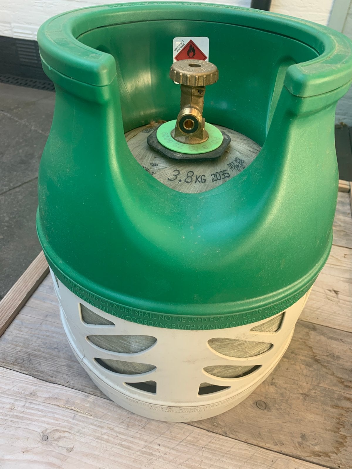 Licht gewicht gas fles, Ophalen, Zo goed als nieuw