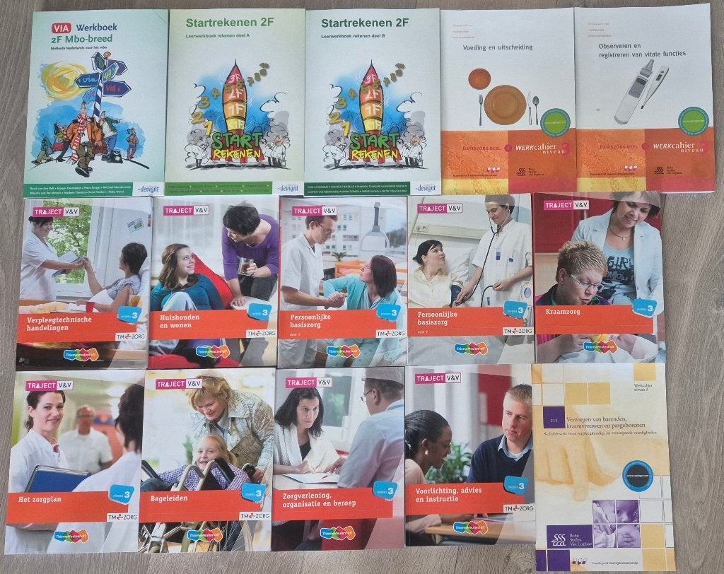 Studieboeken voor verzorgende ig opleiding niveau 3, Ophalen, Zo goed als nieuw, MBO, Gamma